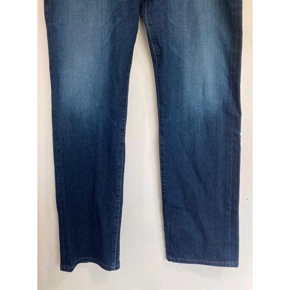 Adriano Goldschmied Jeans Mens 36x34 Graduate Blue Dark Wash Denim Casual - Picture 3 of 9